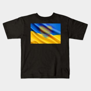 We are with you in spirit, Ukraine Kids T-Shirt